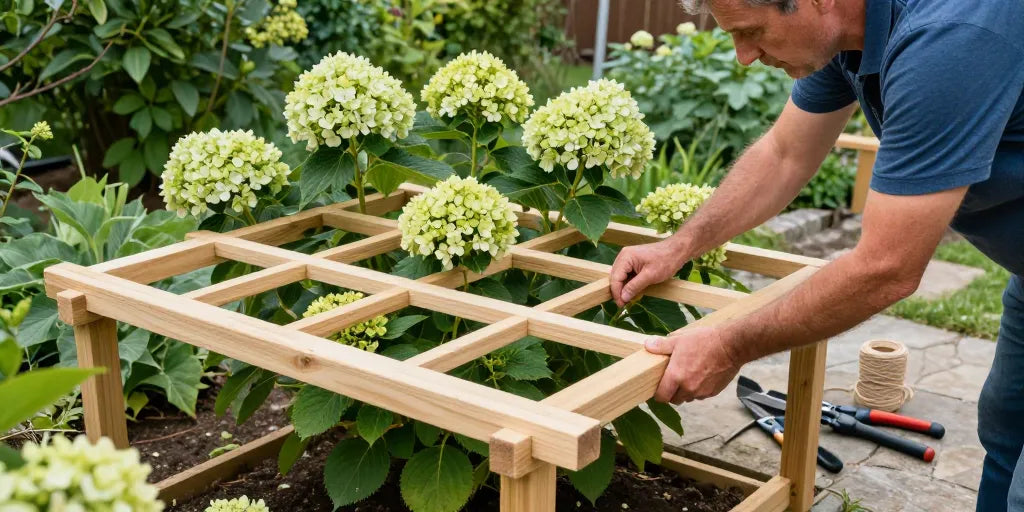 Hortensien Gitter selber machen für stabile Pflanzenstützen – Metal Market