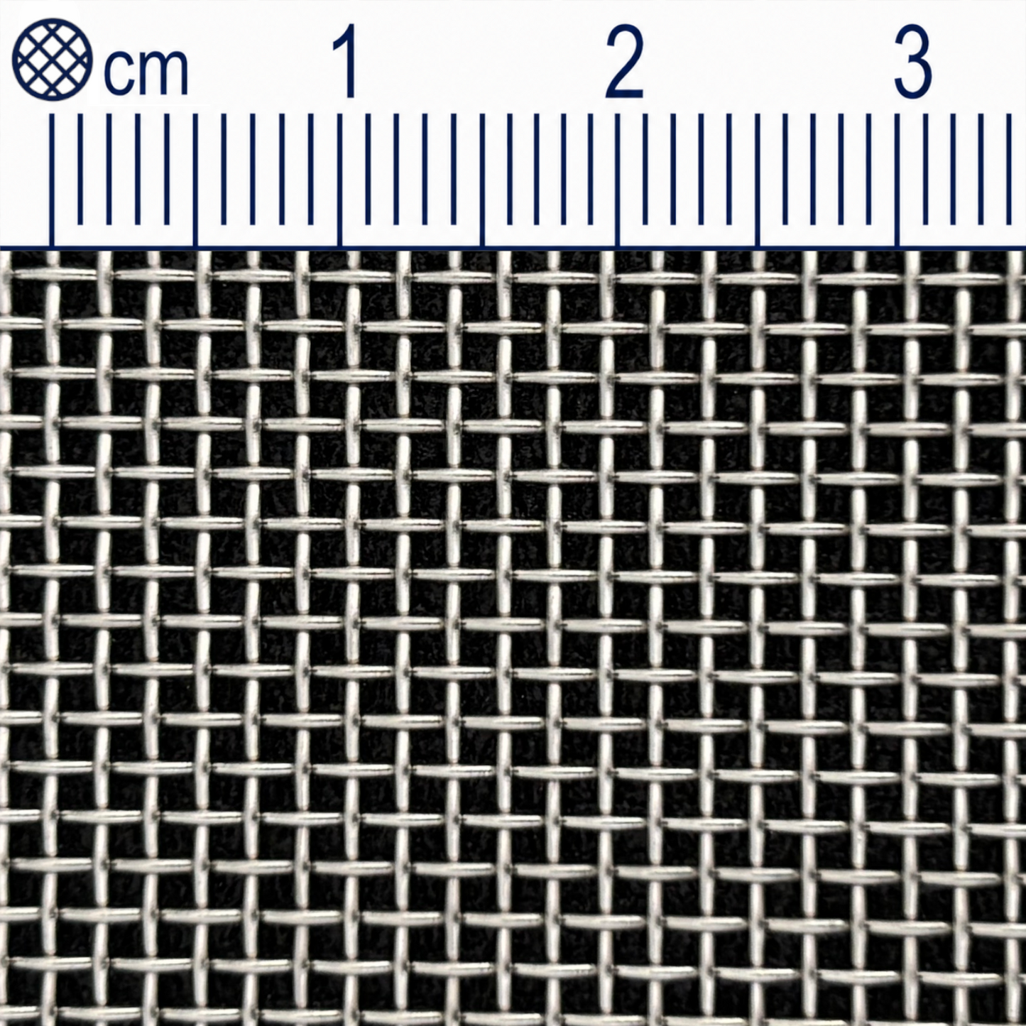 Rete in filo di acciaio inox, maglia 1,2 mm (Mesh 14), spessore filo 0,6 mm V2A 1.4301 su misura
