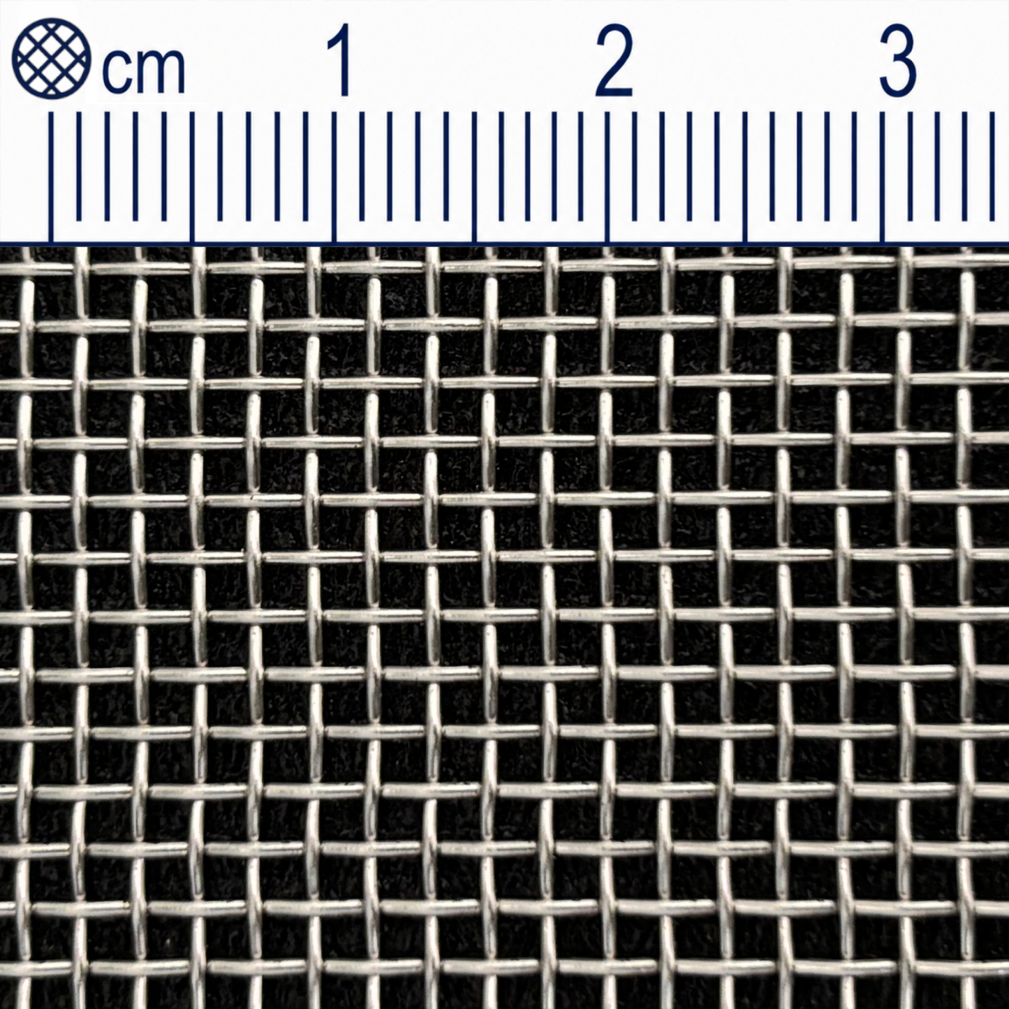 Stainless steel wire mesh mesh size 1.54 mm (Mesh 12) wire thickness: 0.58 mm V2A 1.4301 cut to size