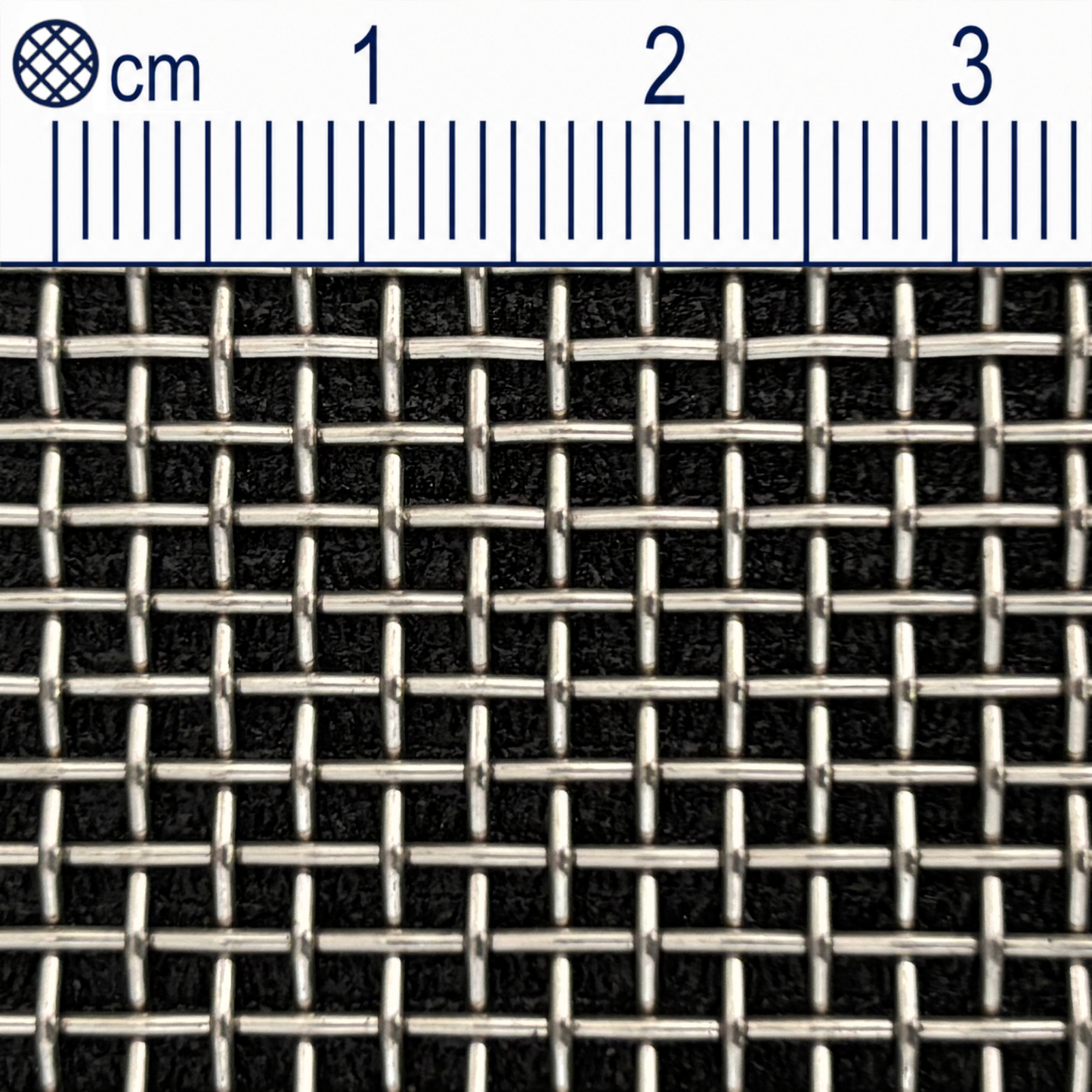 Rete in filo di acciaio inox, maglia 2,0 mm (Mesh 8,75), spessore filo 0,9 mm V2A 1.4301 su misura