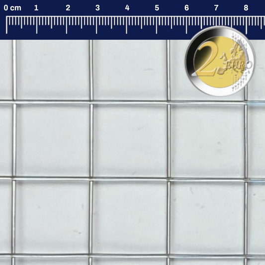 Rete saldata in acciaio inox, maglia 25 mm, spessore filo 1,6 mm V2A 1.4301 su misura