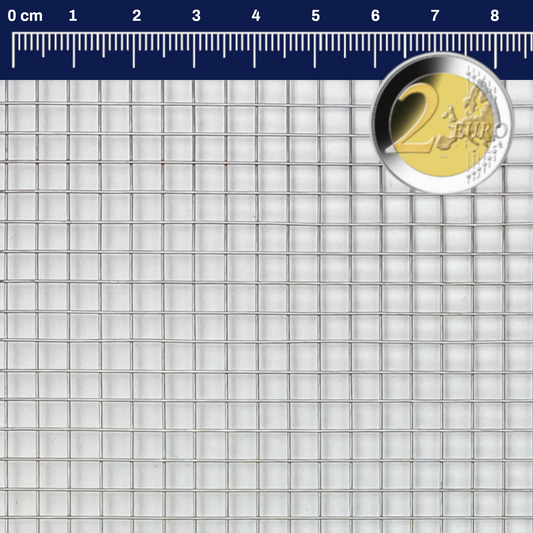 Rete saldata in acciaio inox - Maglia 6 mm, spessore filo 0,7 mm V2A 1.4301 su misura