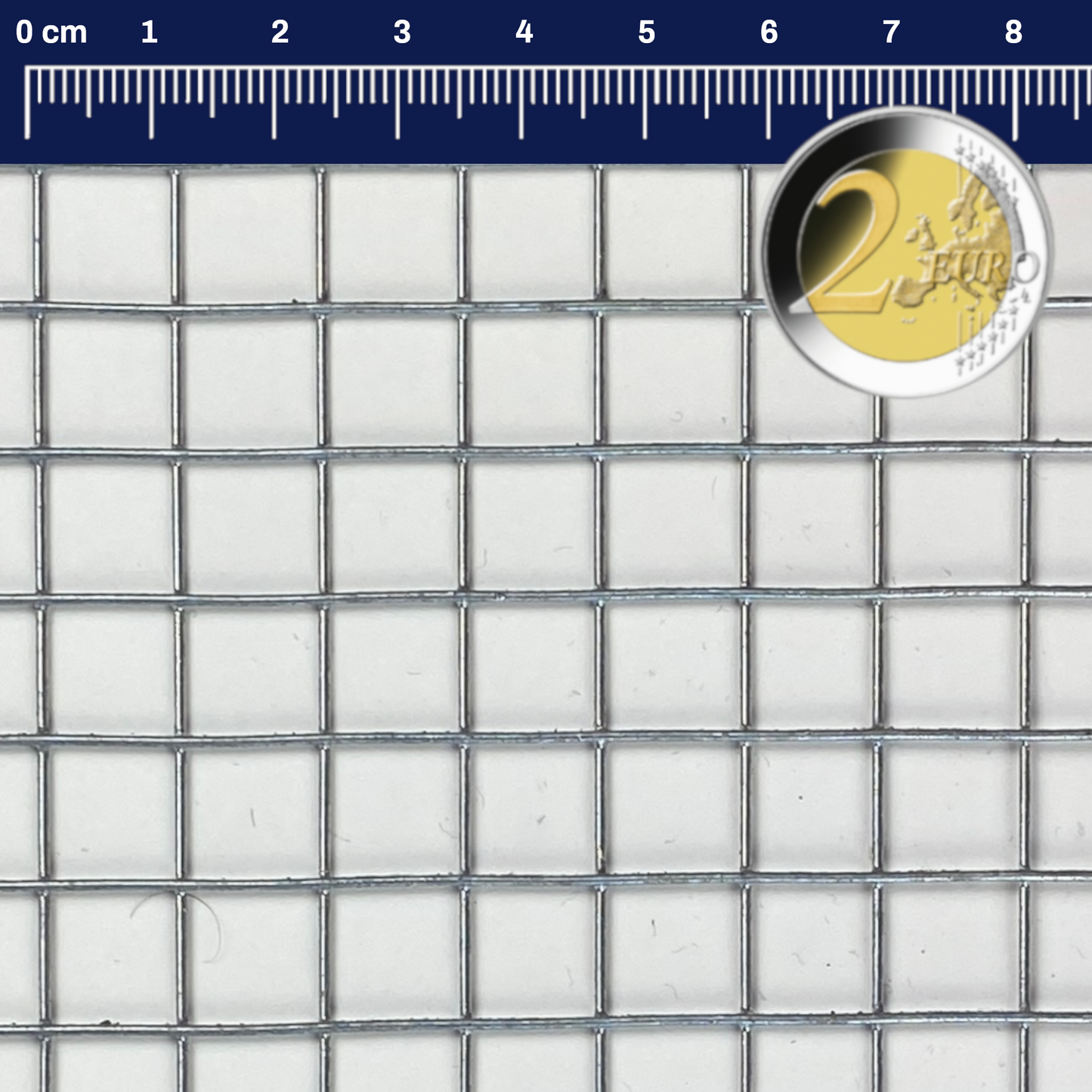 Rete per voliere zincata a caldo, maglia 12 x 12 mm, spessore filo: 1 mm, su misura.