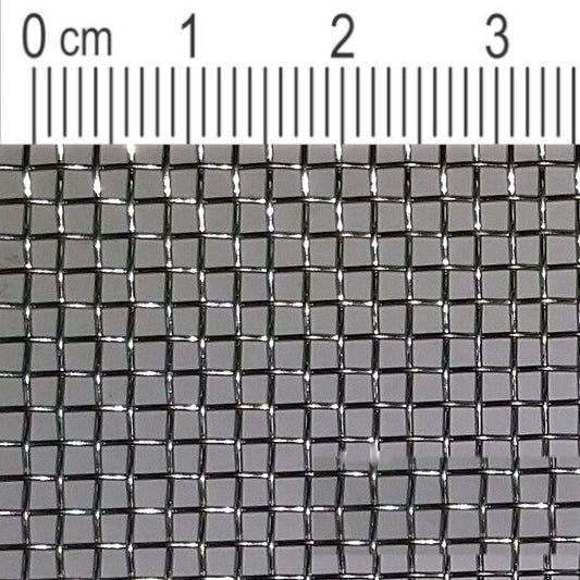 Rete in filo di acciaio inox, maglia 2 mm (Mesh 10), spessore filo 0,56 mm V4A 1.4401 su misura