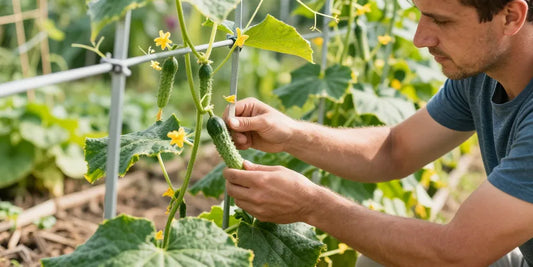 Gitter für Gurken pflanzen: Die stabilen Rankhilfen für die reiche Ernte