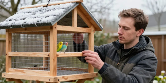 Voliere für Wellensittiche bauen: Die besten Materialien für ein winterfestes Zuhause