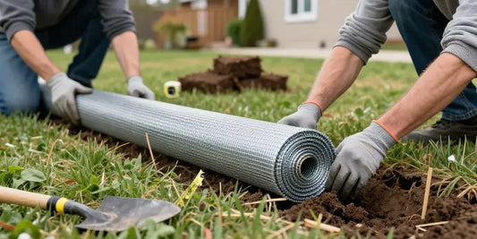 Maulwurfgitter verlegen: Die zuverlässige Methode für einen maulwurfssicheren Rasen