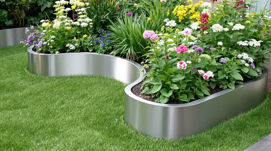 Beeteinfassung ideen metall für kleine Gärten, die überraschen und dauerhaft beeindrucken