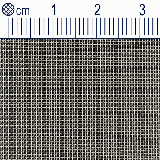 Rete in filo di acciaio inox, maglia 0,4 mm (Mesh 40), spessore filo 0,25 mm V2A 1.4301 su misura