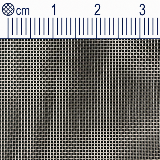 Rete in filo di acciaio inox, maglia 0,5 mm (Mesh 36), spessore filo 0,2 mm V2A 1.4301 su misura