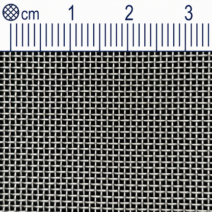 Nerezová drátěná tkanina, velikost oka 0,63 mm (Mesh 25), průměr drátu: 0,4 mm, V2A 1.4301 na míru