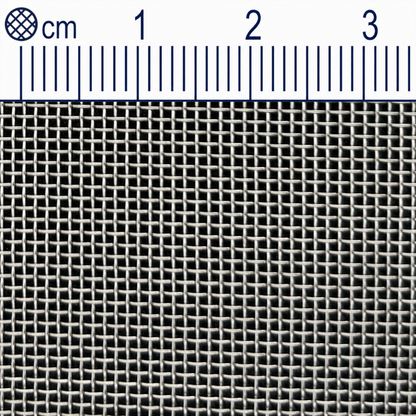 Drátěná tkanina z nerezové oceli, velikost oka 0,72 mm (Mesh 24), průměr drátu 0,35 mm, V2A 1.4301 na míru