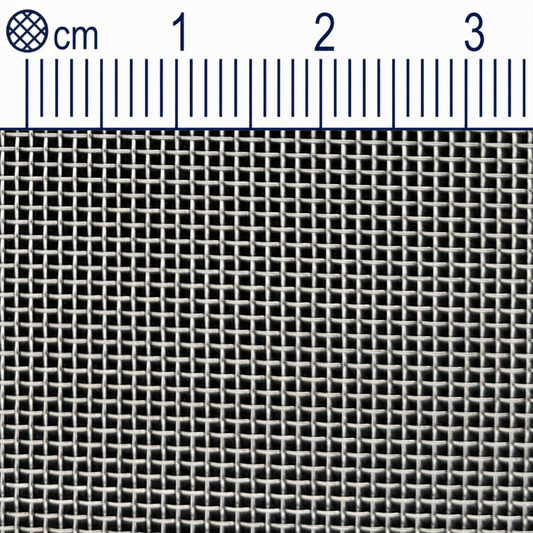 Rete in filo di acciaio inox, maglia 0,72 mm (Mesh 24), spessore filo 0,35 mm V2A 1.4301 su misura