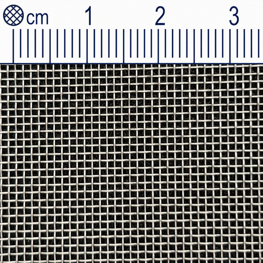 Rete in filo di acciaio inox, maglia 0,8 mm (Mesh 24), spessore filo 0,32 mm V2A 1.4301 su misura