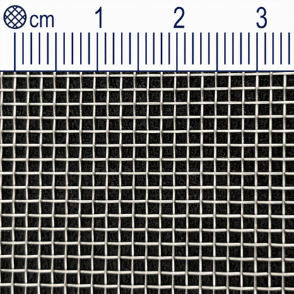 Drátěná tkanina z nerezové oceli, velikost oka 1,25 mm (Mesh 16), průměr drátu 0,4 mm, V4A 1.4401, na míru