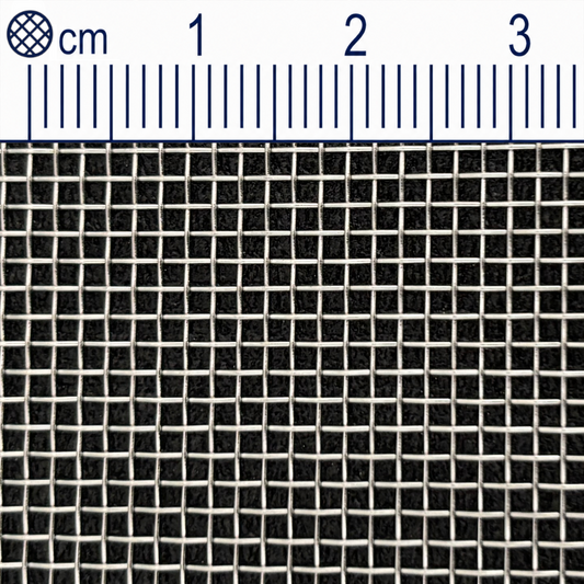 Drátěná tkanina z nerezové oceli, velikost oka 1,25 mm (Mesh 16), průměr drátu: 0,4 mm V2A 1.4301 na míru