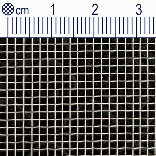 Drátěná tkanina z nerezové oceli, velikost oka 1,4 mm (Mesh 15,4), průměr drátu 0,25 mm, V2A 1.4301, na míru