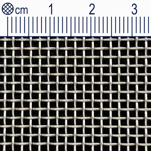 Drátěná tkanina z nerezové oceli, velikost oka 1,4 mm (Mesh 12), průměr drátu: 0,7 mm, V2A 1.4301 na míru