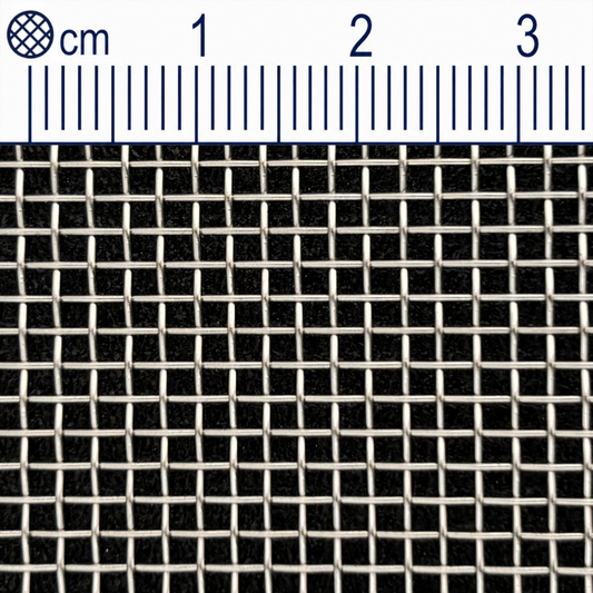 Rete in filo di acciaio inox, maglia 1,6 mm (Mesh 12), spessore filo 0,5 mm V2A 1.4301 su misura