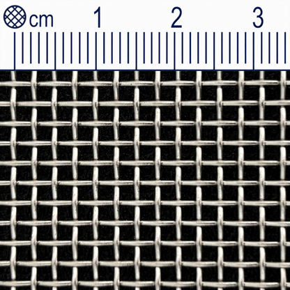 Drátěná tkanina z nerezové oceli, velikost oka 1,81 mm (Mesh 10), průměr drátu: 0,8 mm, V2A 1.4301 na míru