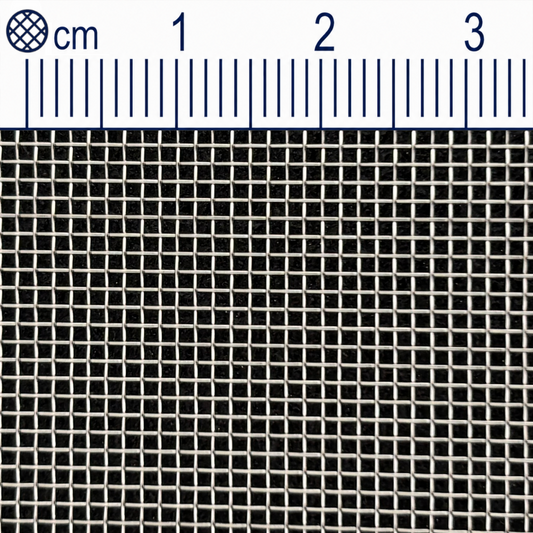 Nerezová drátěná tkanina, velikost oka 1 mm (Mesh 18), průměr drátu: 0,4 mm, V4A 1.4401 na míru