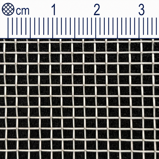 Drátěná tkanina z nerezové oceli, velikost oka 2 mm (Mesh 10), průměr drátu: 0,56 mm V4A 1.4401 na míru