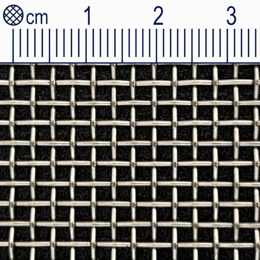 Rete in filo di acciaio inox, maglia 2,0 mm (Mesh 8,75), spessore filo 0,9 mm V2A 1.4301 su misura