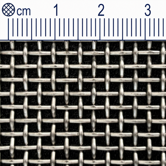 Drátěná tkanina z nerezové oceli, velikost oka 2,0 mm (Mesh 8,5), průměr drátu: 1 mm, V2A 1.4301 na míru