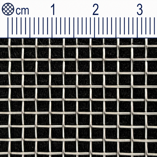 Drátěná tkanina z nerezové oceli, velikost oka 2,5 mm (Mesh 8), průměr drátu: 0,7 mm, V2A 1.4301 na míru