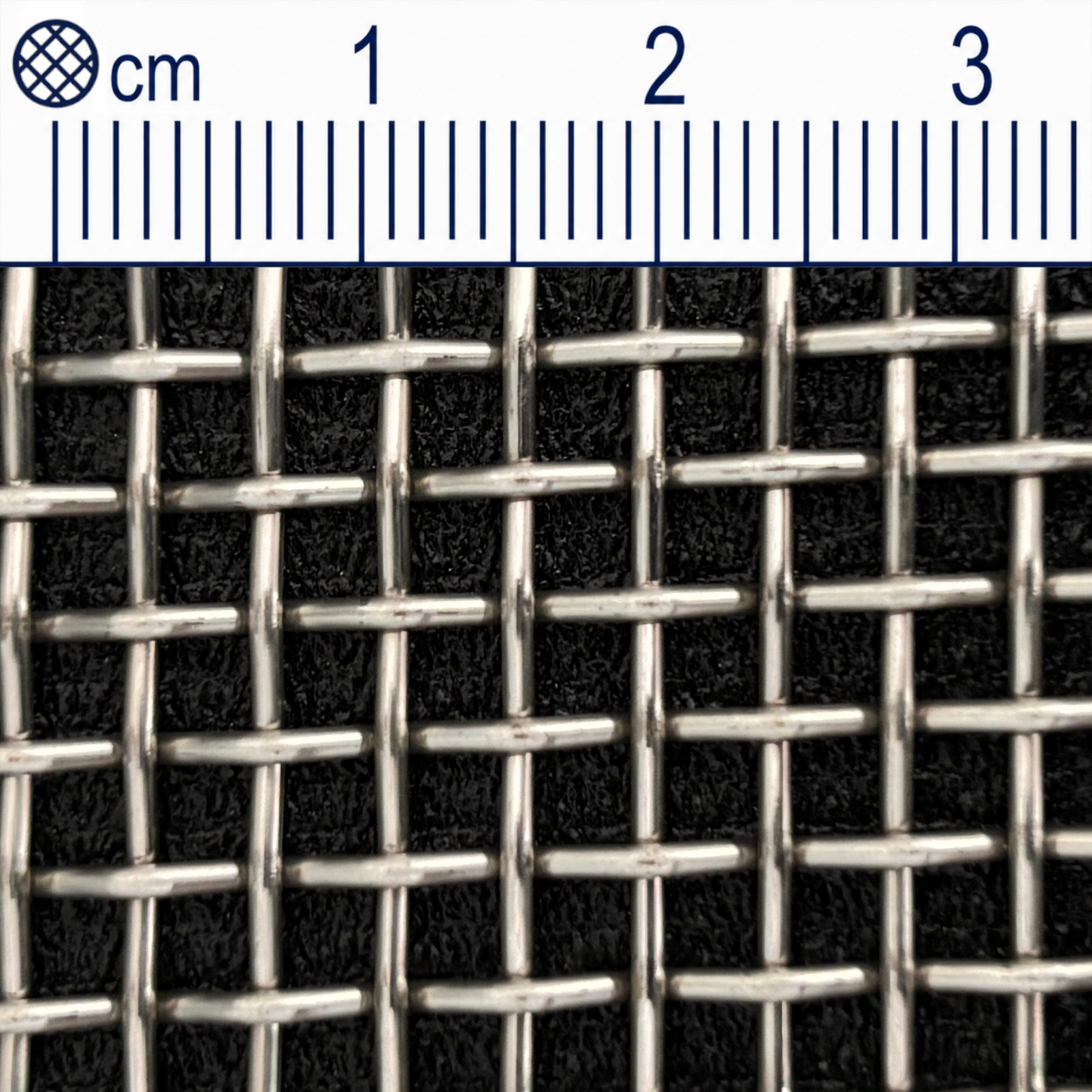 Stainless steel wire mesh, mesh size 3.0 mm (mesh 6), wire diameter: 1.2 mm, V2A 1.4301, made to measure