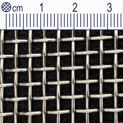 Drátěná tkanina z nerezové oceli, velikost oka 3,0 mm (Mesh 6), průměr drátu: 1,2 mm V2A 1.4301 na míru