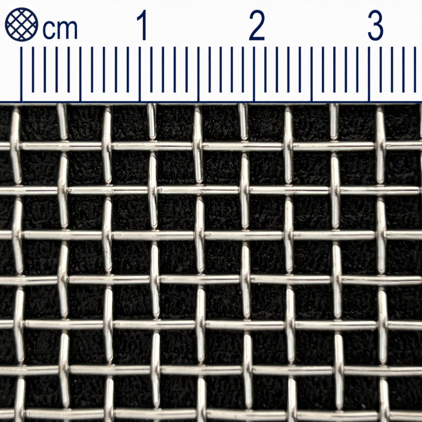 Stainless steel wire mesh, mesh size 3.0 mm (mesh 6.35), wire diameter: 1.0 mm, V2A 1.4301, made to measure