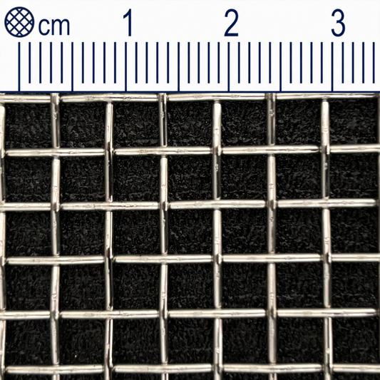 Drátěná tkanina z nerezové oceli, velikost oka 4,0 mm (Mesh 5), průměr drátu: 1 mm V2A 1.4301 na míru