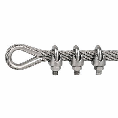 Drahtseilklemme Edelstahl V4A 1.4401 DIN 741