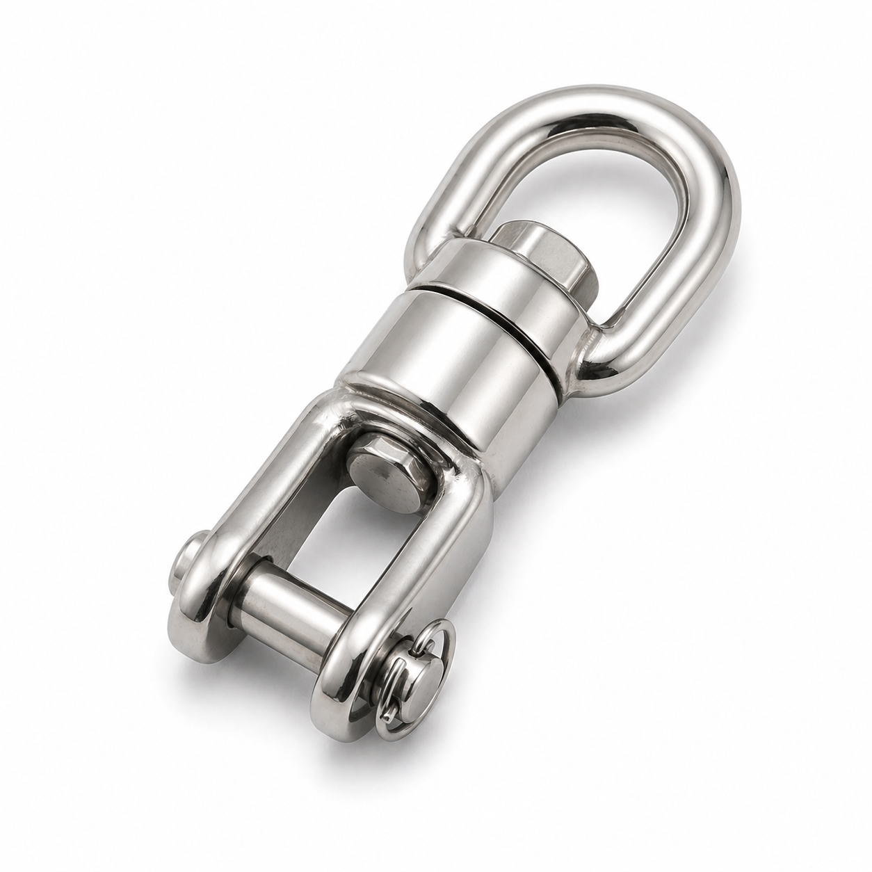 Drehwirbel Edelstahl V4A 1.4401 Auge–Gabel