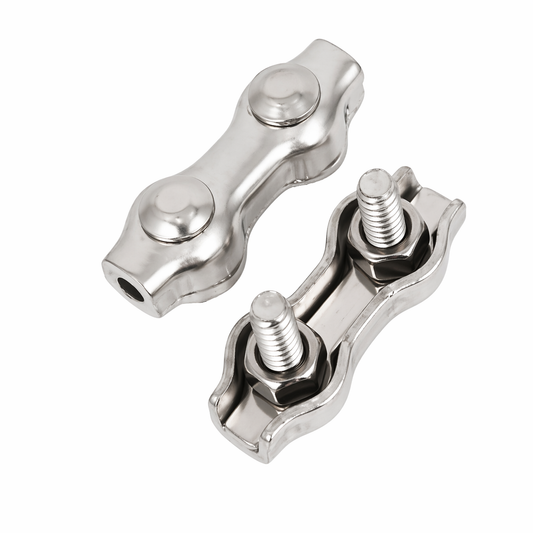 Duplex Drahtseilklemme Edelstahl V4A