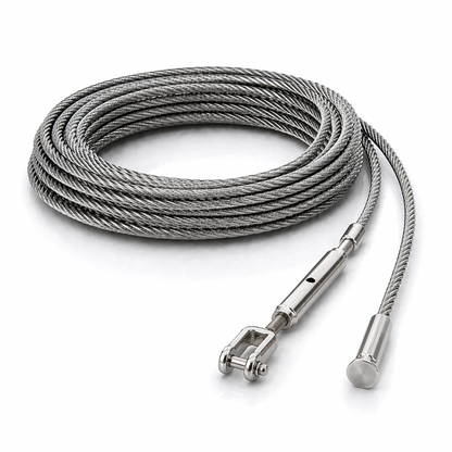 Edelstahl Drahtseil 4 mm V4A (1.4401) 1x19 nach Maß gefertigt – konfigurierbar