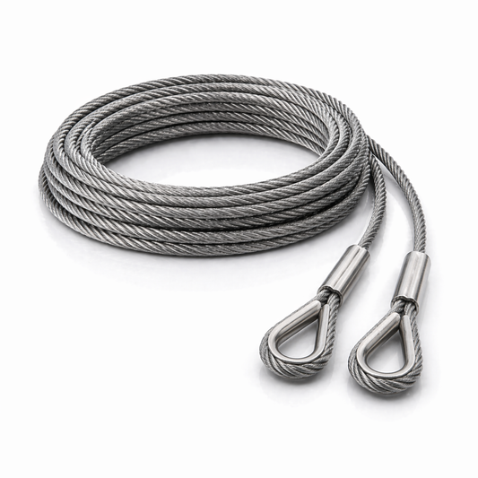 Edelstahl Drahtseil nach Maß (1.4401 V4A) – Kausche & Kausche – Ø 1–10 mm – konfigurierbar