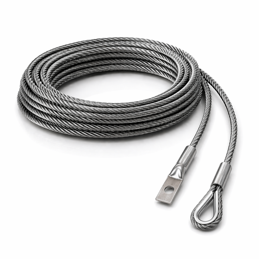 Edelstahl Drahtseil nach Maß (1.4401 V4A) – Öse & Kausche – Ø 1–10 mm – konfigurierbar