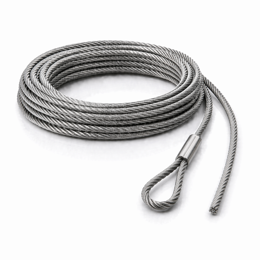 Edelstahl Drahtseil nach Maß (1.4401 V4A) – Schlaufe & Lose – Ø 1–10 mm – konfigurierbar