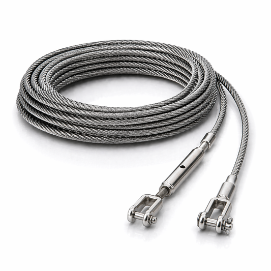 Edelstahl Drahtseil nach Maß (1.4401 V4A) – Wantenspanner & Gabelterminal – Ø 1–10 mm – konfigurierbar
