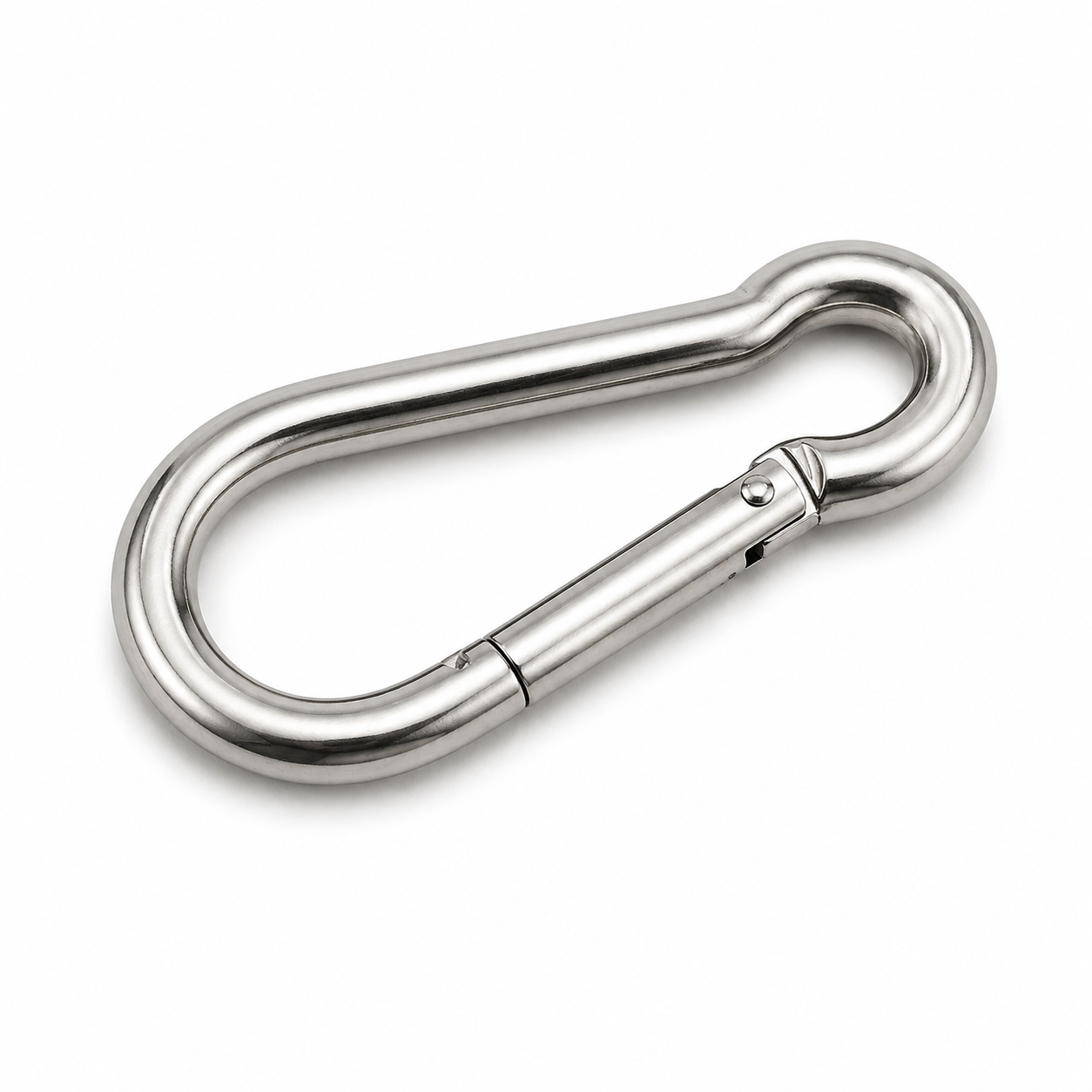 Karabinerhaken Edelstahl V4A 1.4401 DIN 5299