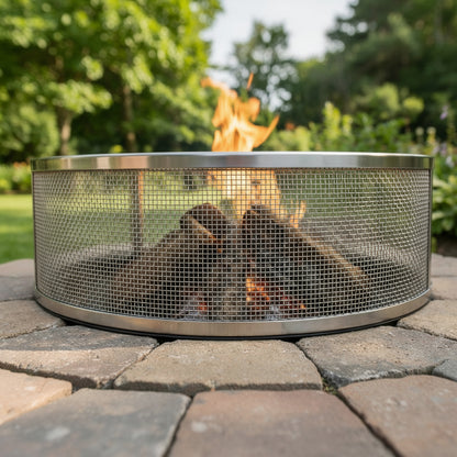 Wire mesh for spark protection, mesh size 2.5 mm, wire diameter 1 mm, V2A 1.4301