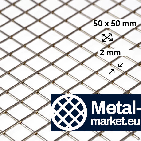 Schweißgitter Feuerverzinkt Maschenweite 50 x 50 mm Drahtstärke 1,75 mm nach Maß