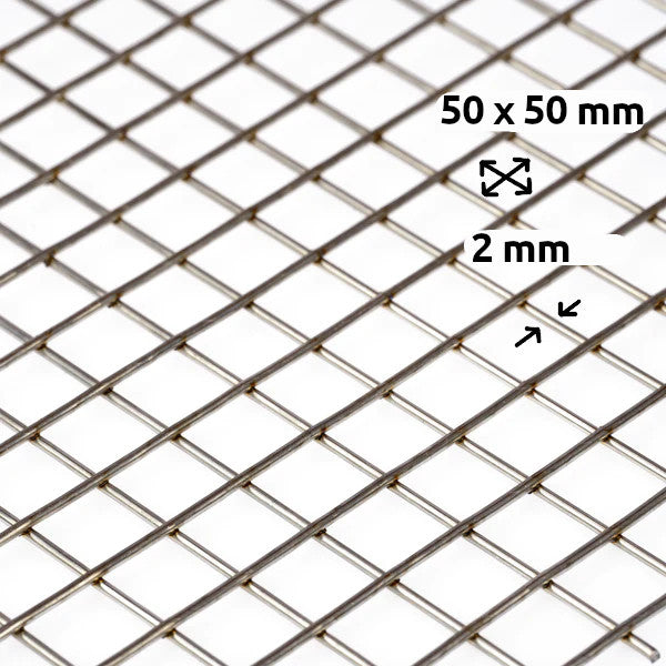 Schweißgitter Feuerverzinkt Maschenweite 50 x 50 mm Drahtstärke 1,75 mm nach Maß