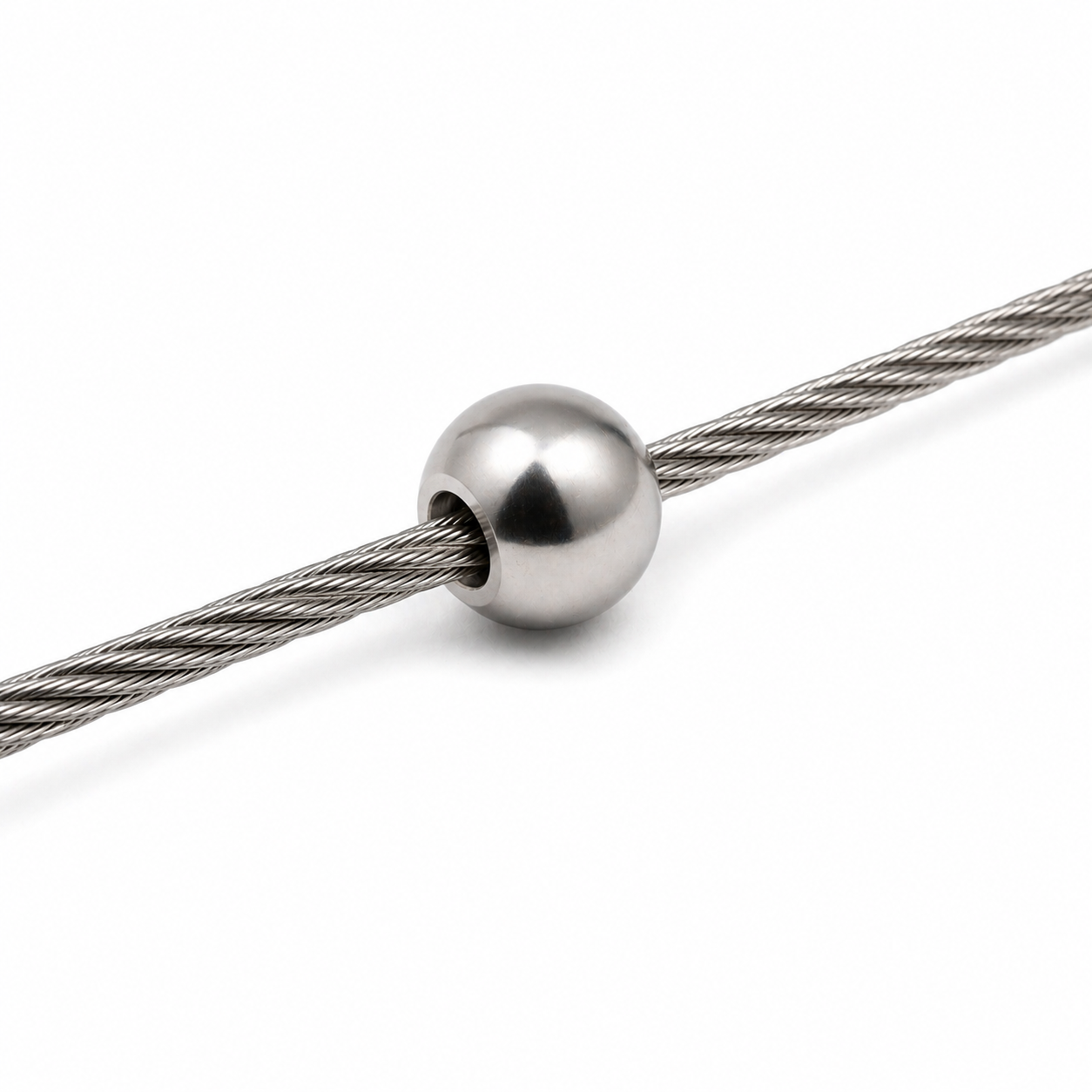 Seilstopper Edelstahl V4A 1.4401 kugel