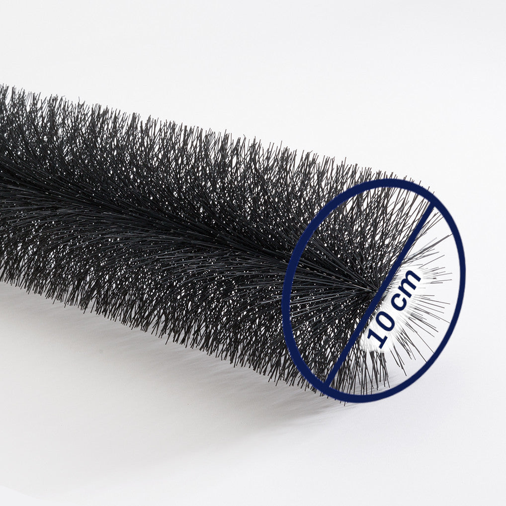 Spazzola per grondaia 5 m (5 pz x 1 m) – Protezione efficace contro foglie, martore e uccelli per la tua grondaia o impianto solare Ø 10 cm o Ø 15 cm
