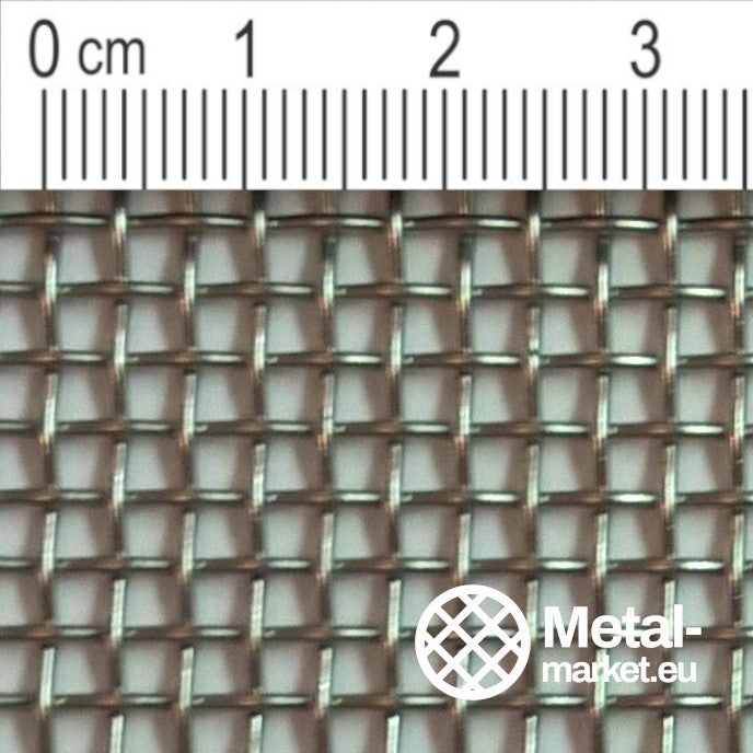 Wire mesh for spark protection, mesh size 2.5 mm, wire diameter 1 mm, V2A 1.4301