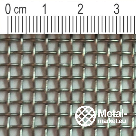 Wire mesh for spark protection, mesh size 2.5 mm, wire diameter 1 mm, V2A 1.4301